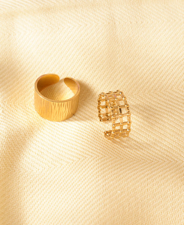 Niska GlowGuard Anti Tarnish Duo Rings