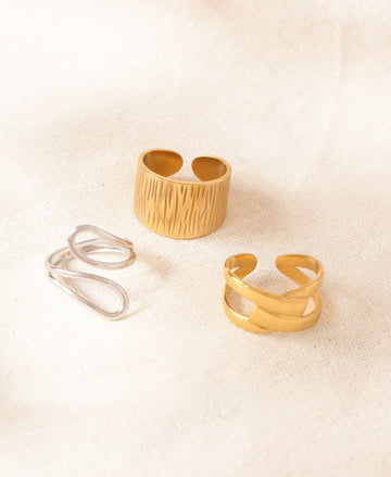 Niska Anti Tarnish Rings - Set of 3