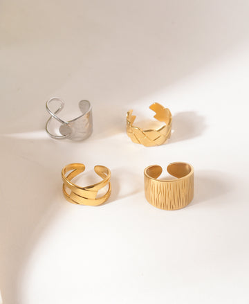 LustreGuard Set of 4 Anti-Tarnish Protection Rings