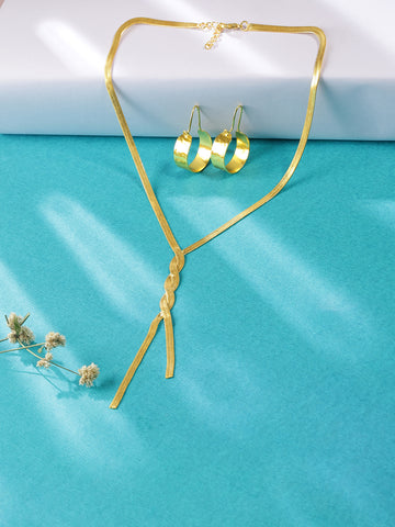 Adelina Brass Gold Plated Jewelry Set