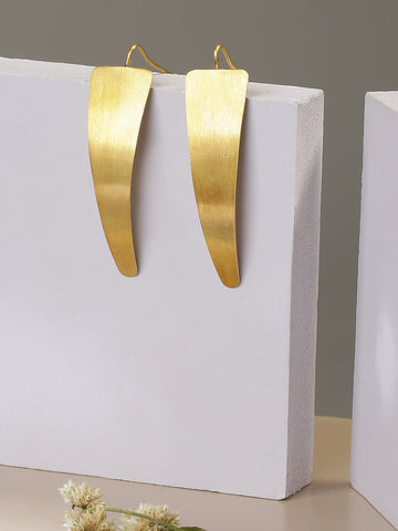 Adelina Brass Statement Earrings