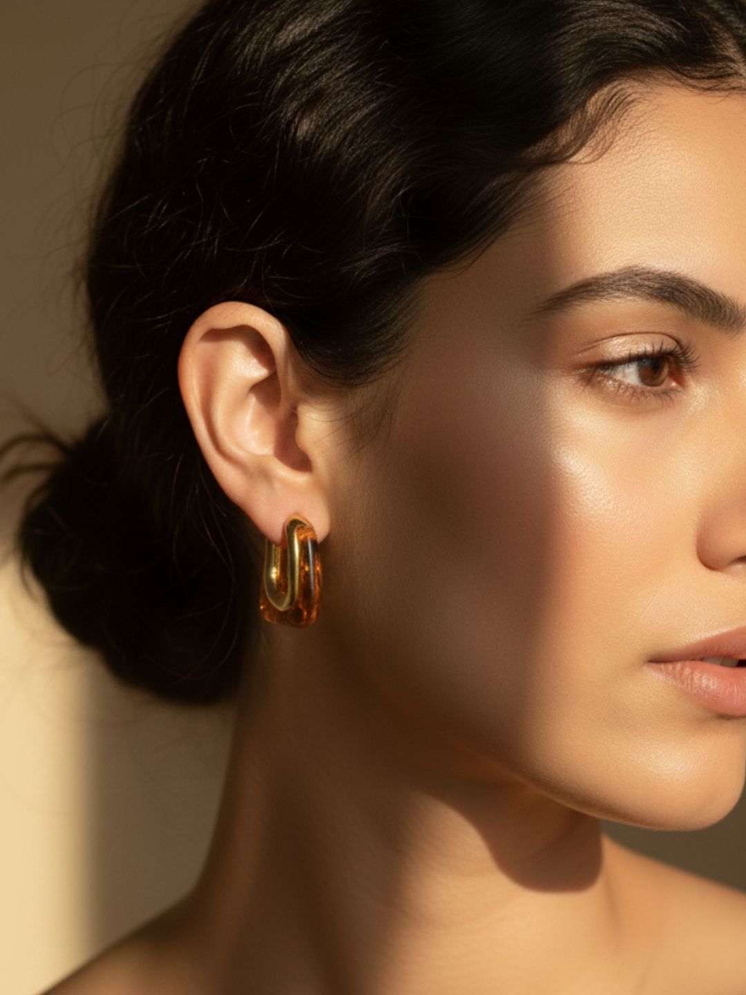 Niska Statement Earrings 18k Gold plated Anti Tarnish Pack of two