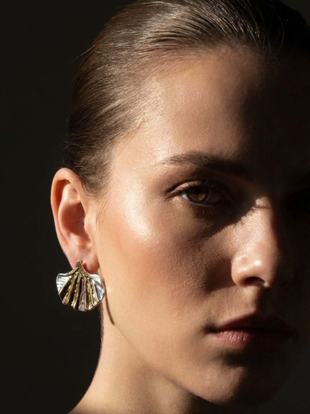 Niska Statement Earrings 18k Gold plated Anti Tarnish Pack of two