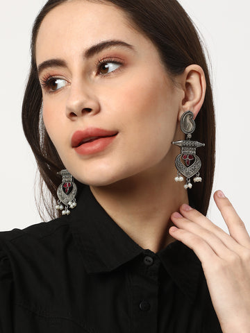 Boho Oxidised Statement Earrings