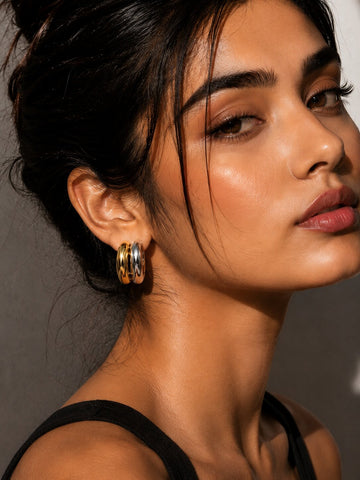Niska 18K Real Gold Plated Anti Tarnish Earring