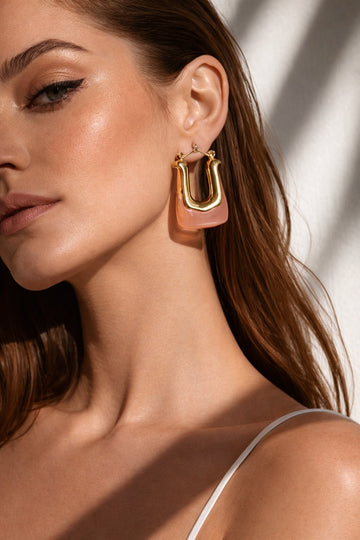 Niska Statement Earrings 18k Gold plated Anti Tarnish Pack of one