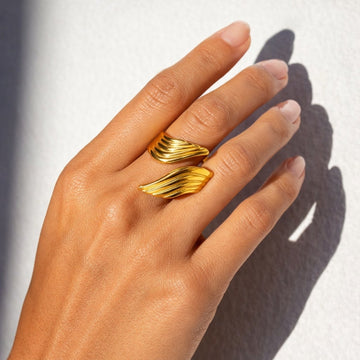 Niska Golden Wave Demi-Fine Ring