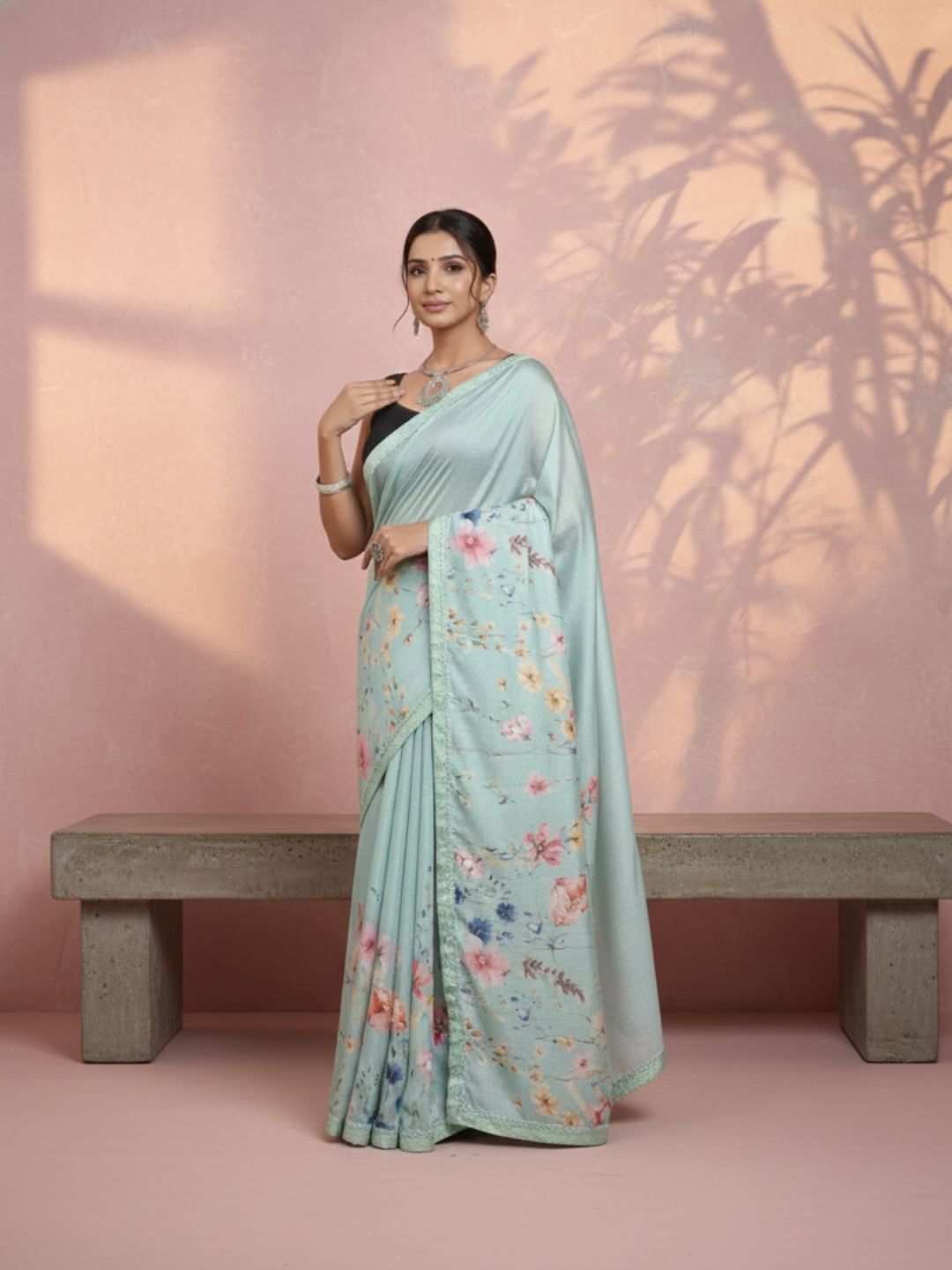 Kanvika Purple Saree