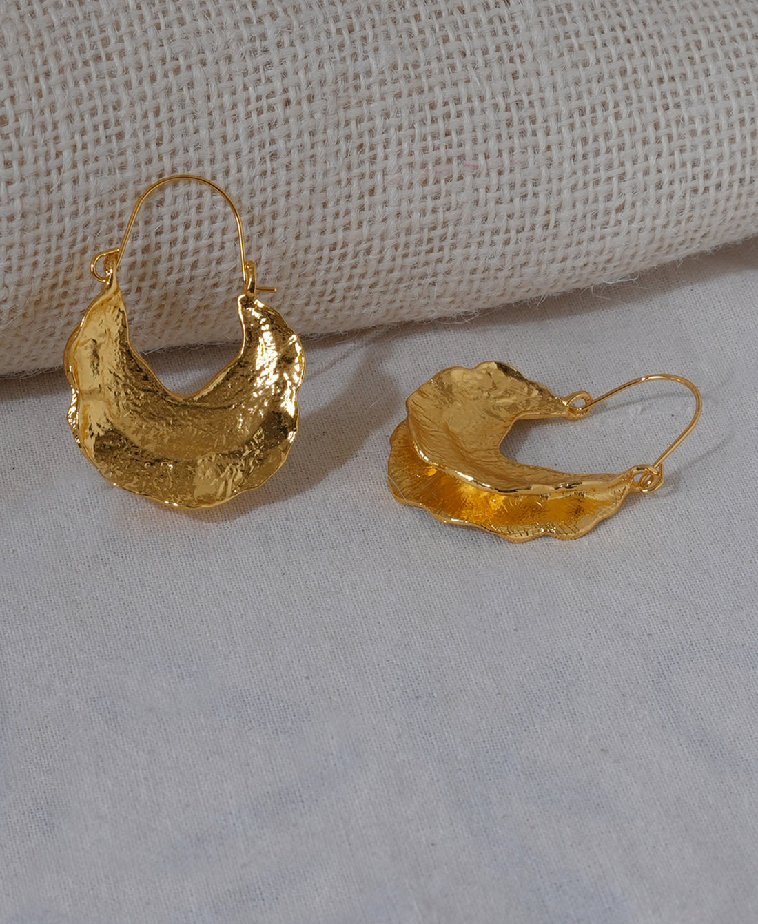 Leaf Solid Color Anti Tarnish 18K Gold Plating Earrings