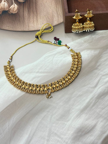 Gold-Plated Temple Jewellery Set