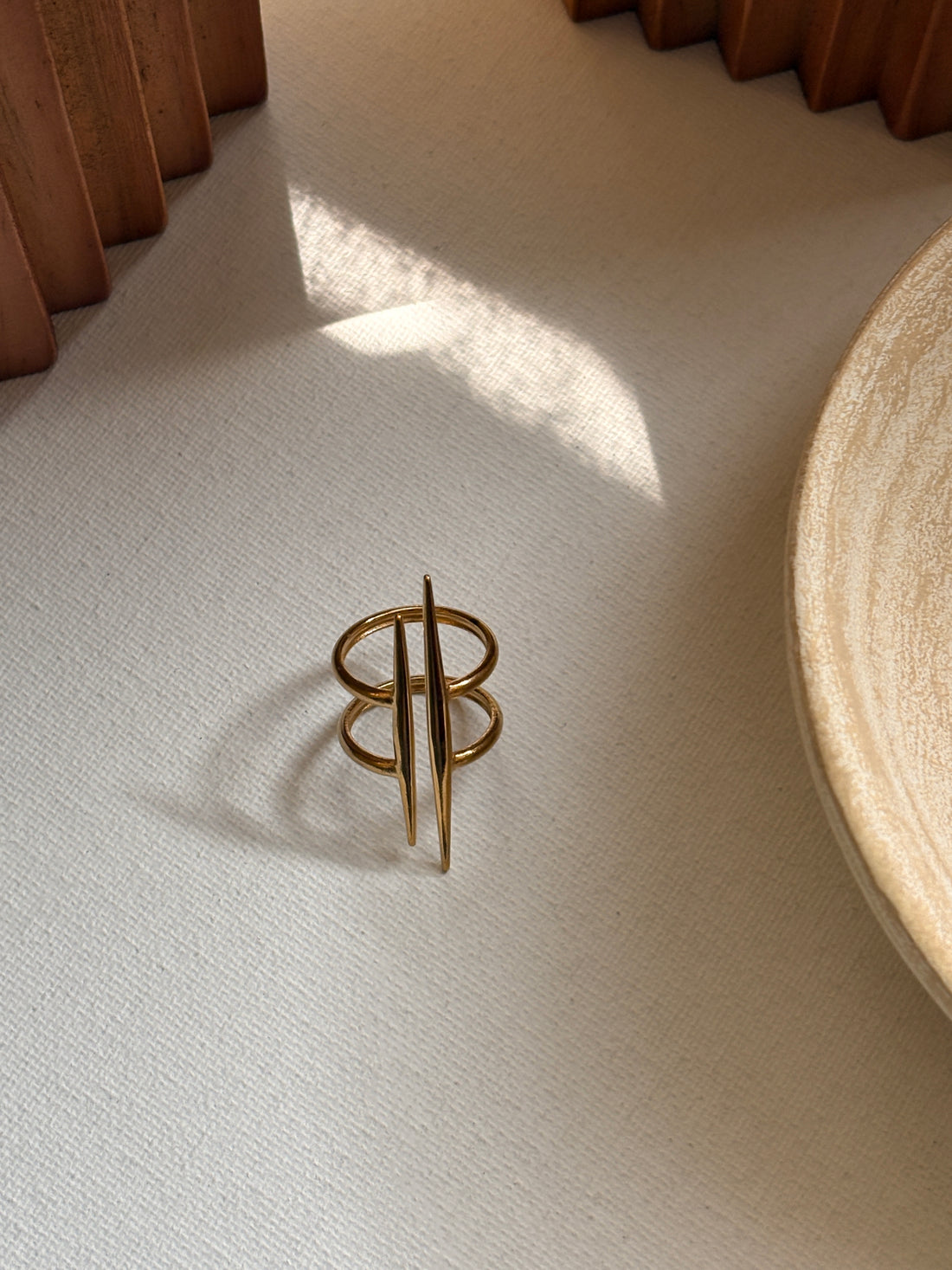 Niska Golden Anti Tarnish Earring