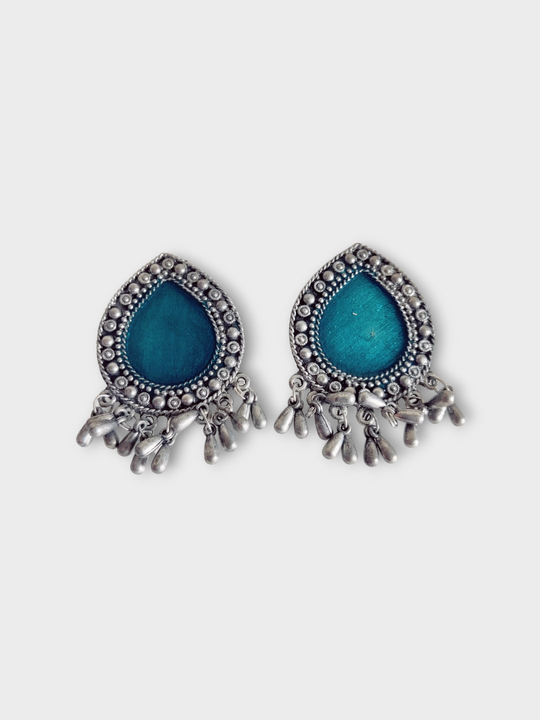 Niska Oxidized Earring Set - Elegant Antique Finish (Set of Two)