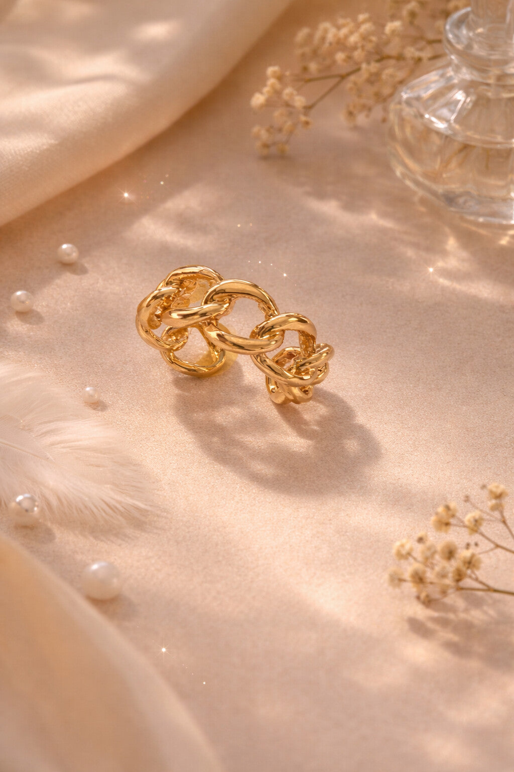 Niska Anti Tarnish Bold Link Ring