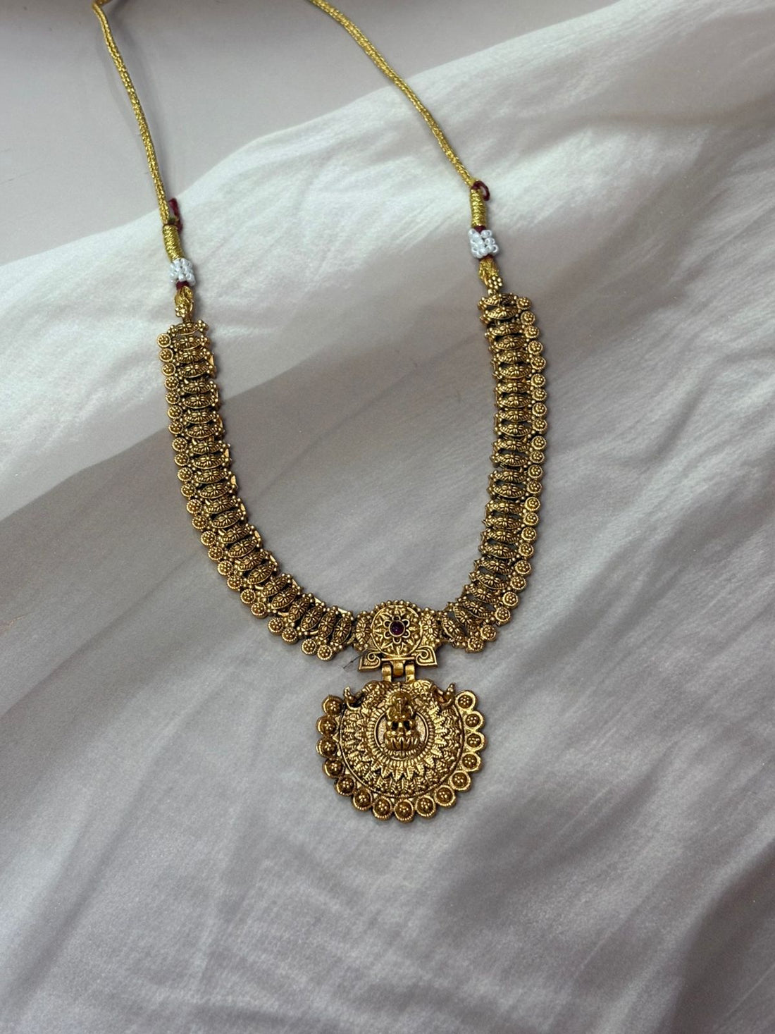 Gold-Plated Temple Jewellery Set