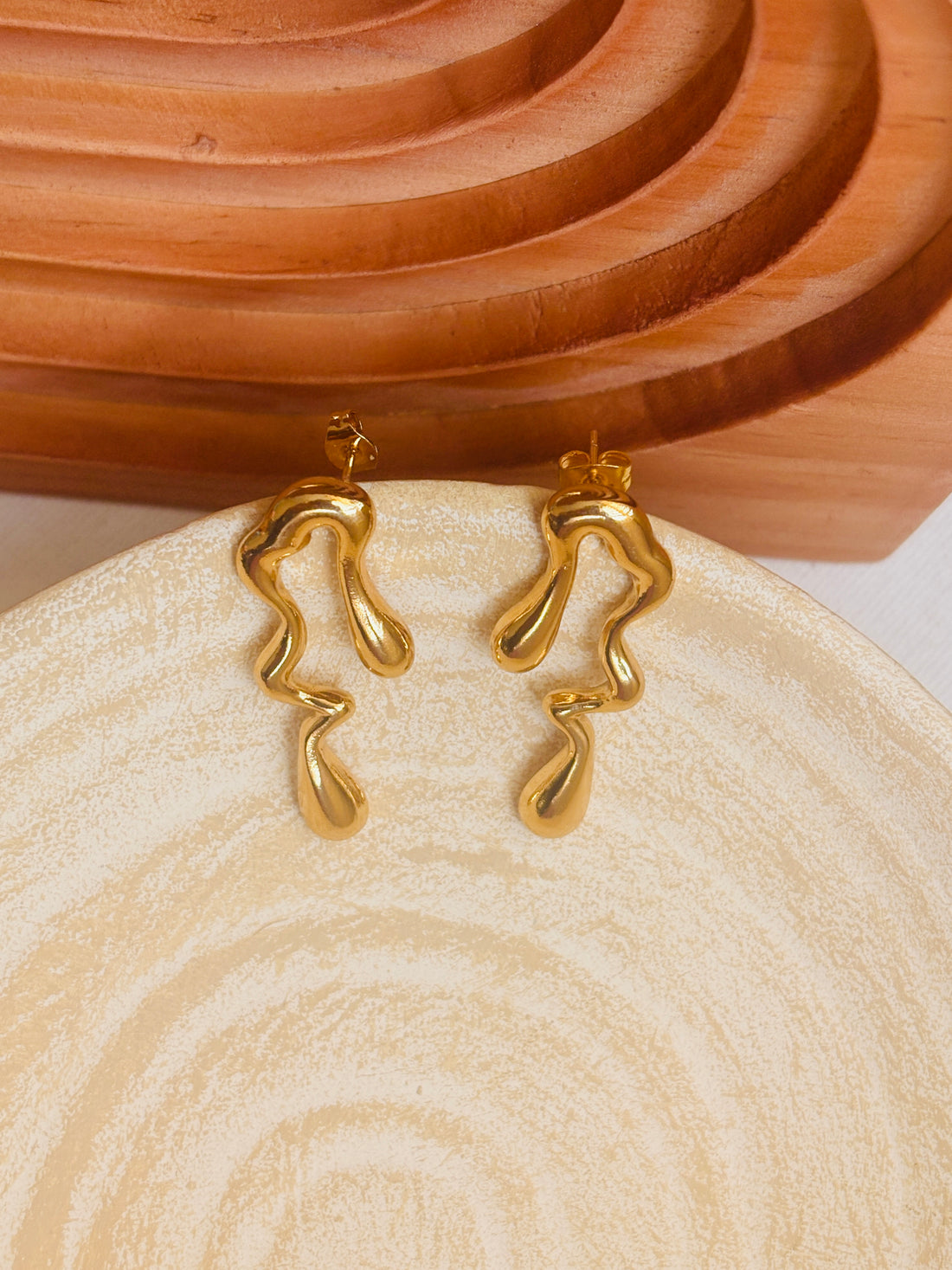 Niska Statement Earrings 18k Gold Plated Anti Tarnish