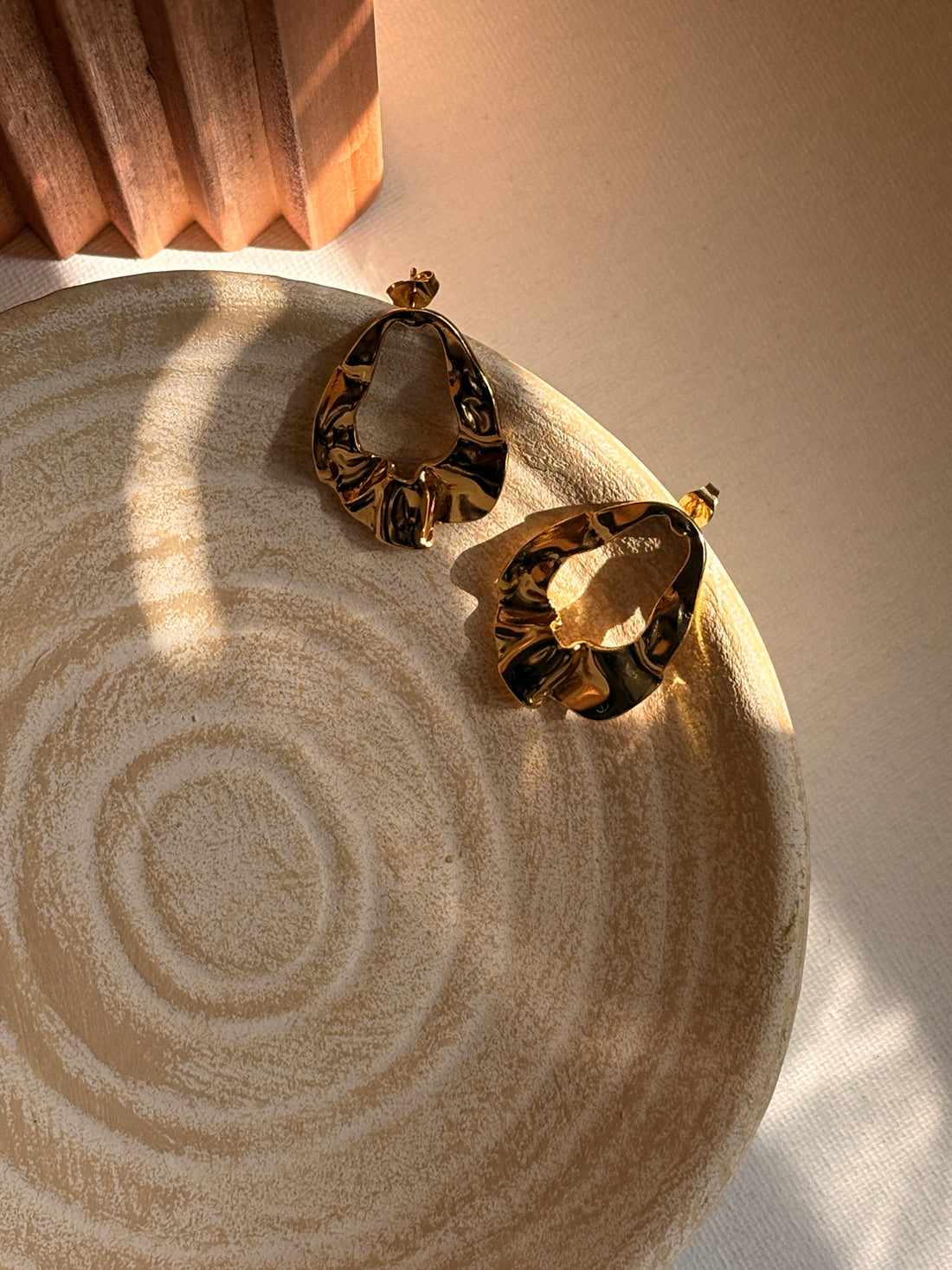 Niska Statement Earrings 18k Gold Plated Anti Tarnish