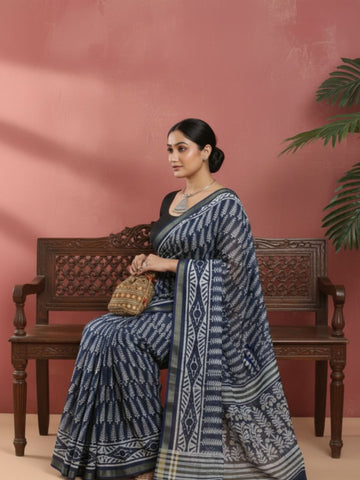 Meghna Indigo Saree