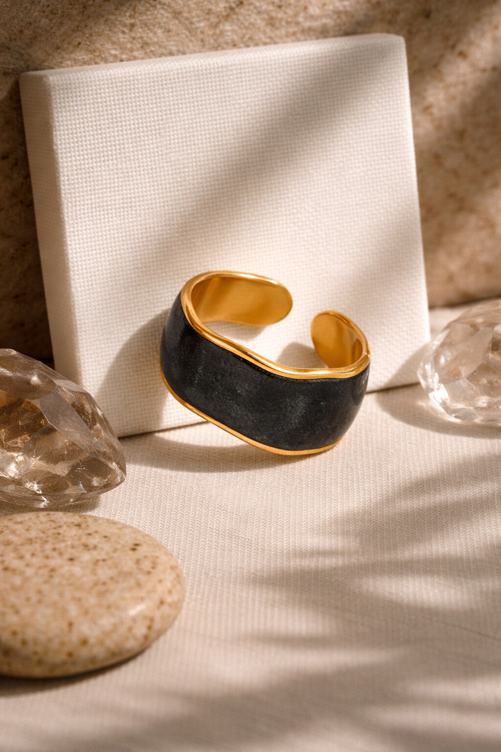 Niska Serene Duo-Tone Anti Tarnish Layer Ring