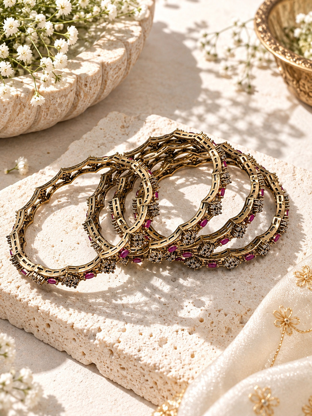 AD Stone Dural Colour Stone Bangle close up