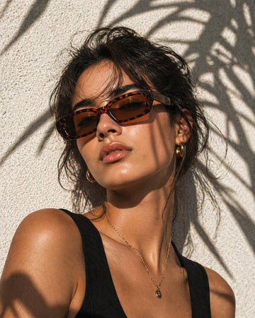 Niska Tortoise Luxe Slim Sunglasses