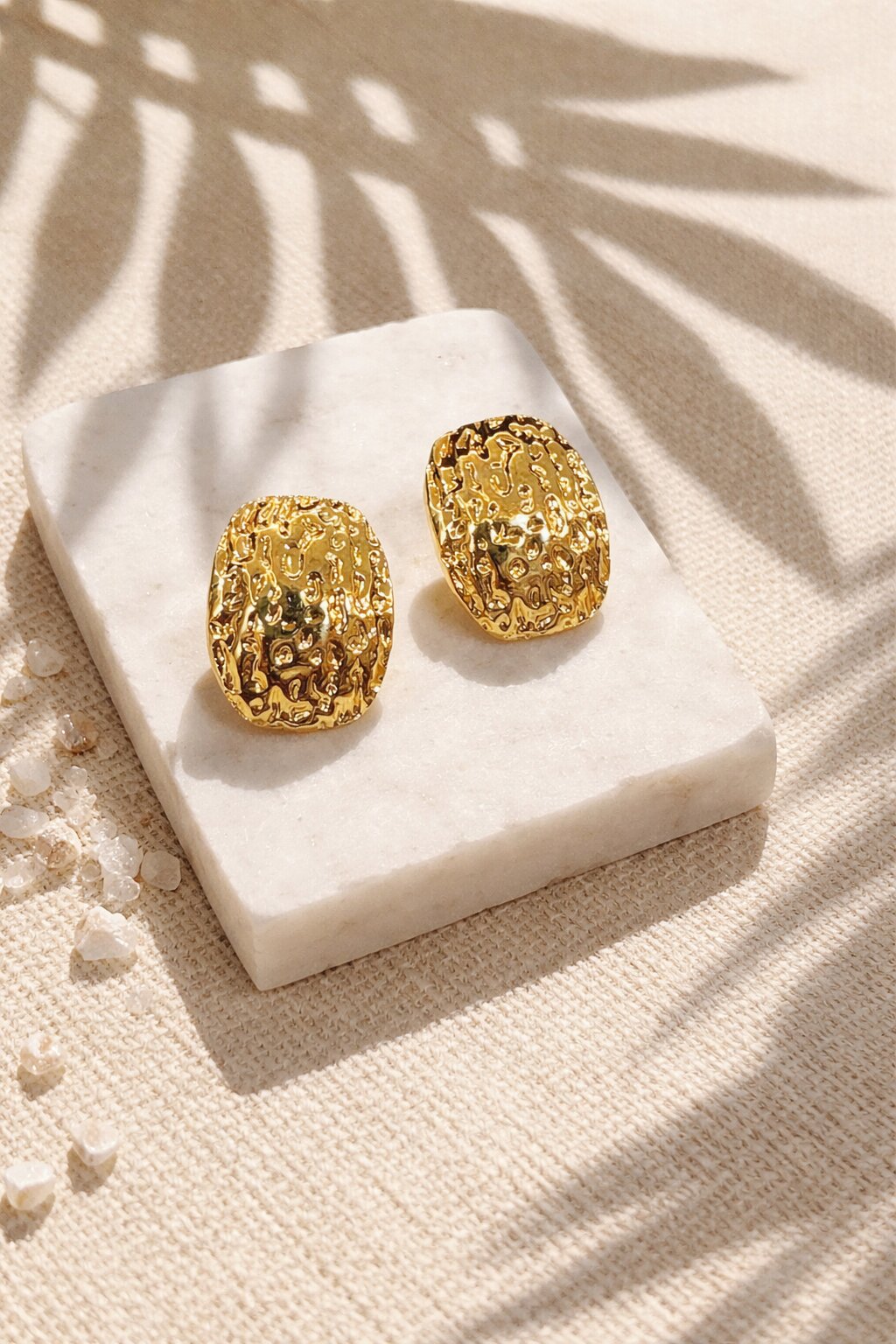 Gold Plated Anti Tarnish Dangle Earrings