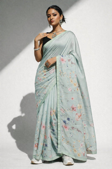 Niska Floral Print Saree