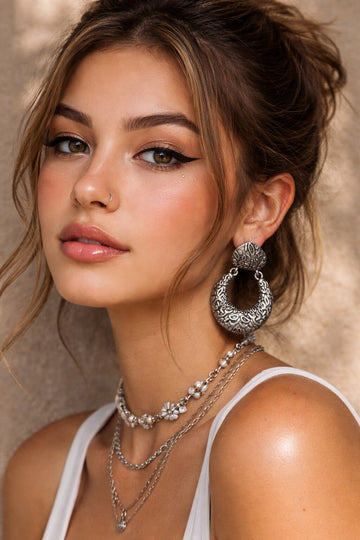 Niska Dusk Silver Earrings