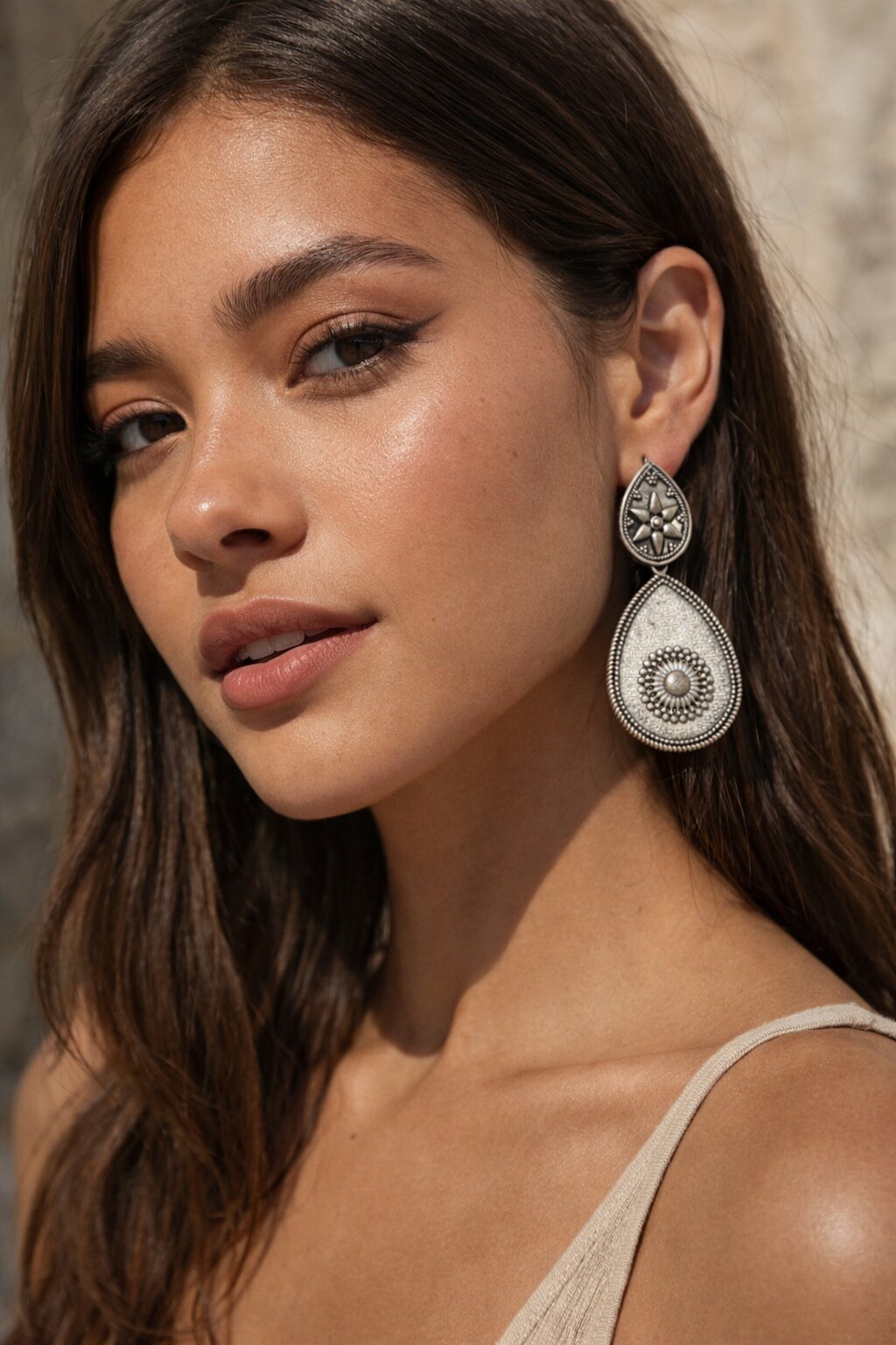 Niska Silver Drop Earrings