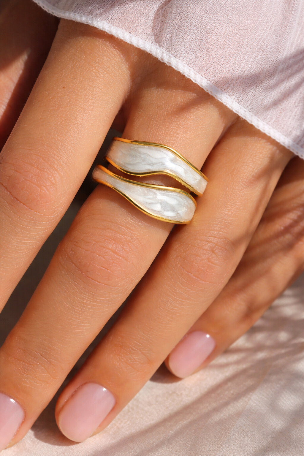 Niska Anti Tarnish Ring Set of Two