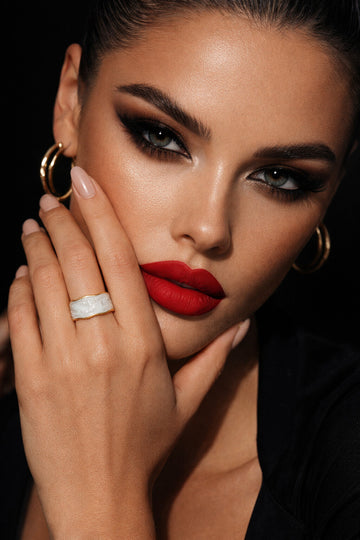 Niska Serene Duo-Tone Anti Tarnish Layer Ring