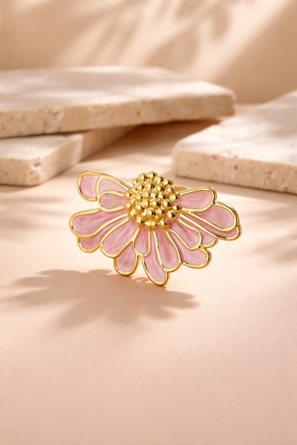 Niska Daisy Pink Open Ring