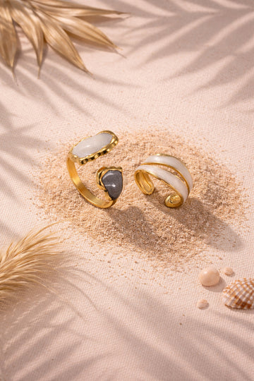 Niska Anti Tarnish Ring Set of Two