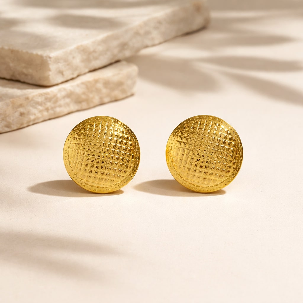 Niska Geometric Floral Pattern Earrings