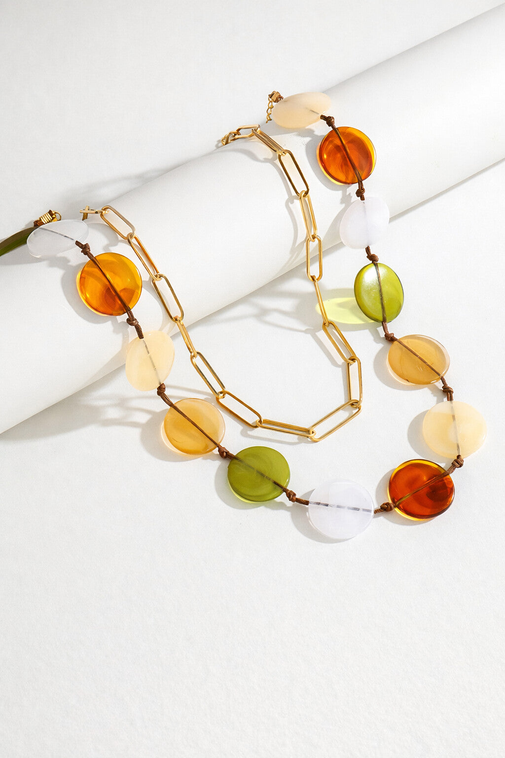 Niska Aurora Stone Chain Necklace