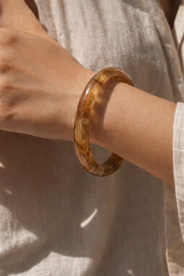 Niska Cloud Marble Resin Bangle