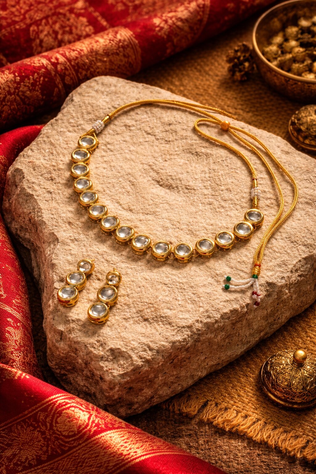 Kundan Studded Jewellery Set