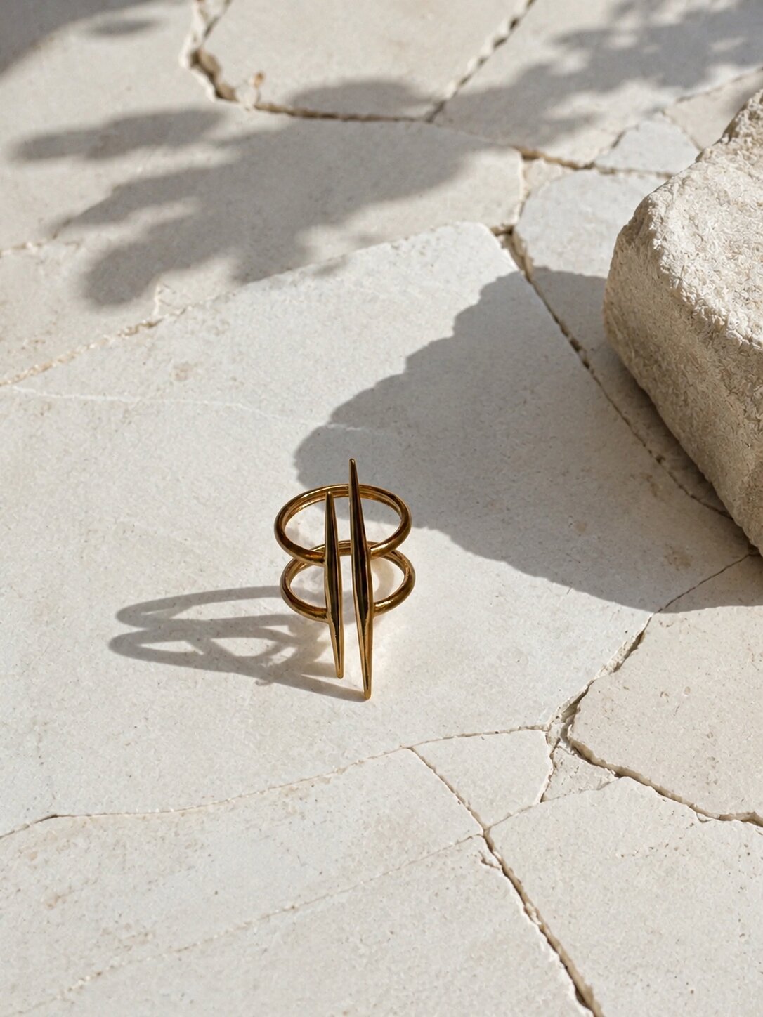 Niska Golden Anti Tarnish Earring