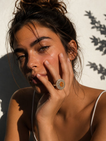 Niska Ember Halo Ring