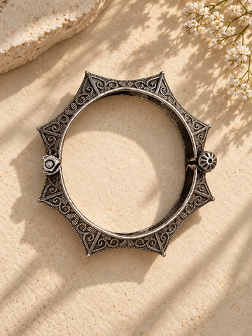 Antique Silver Statement Bangle