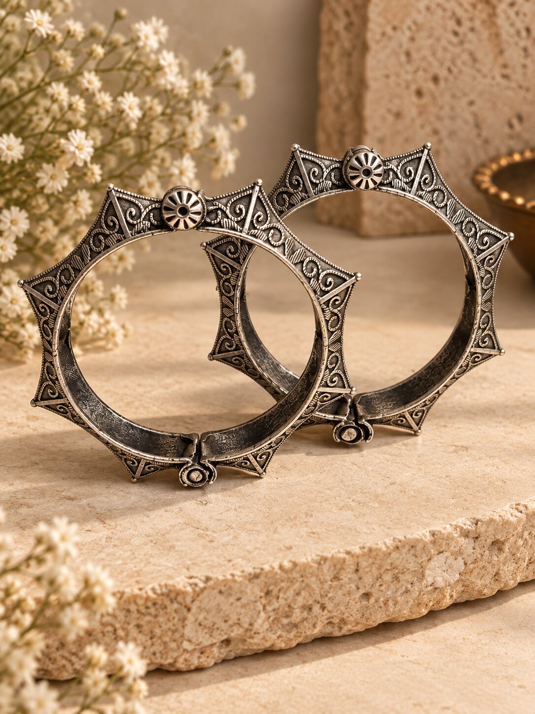 Antique Silver Bangles