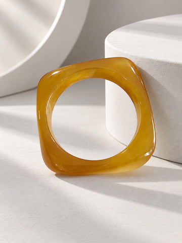 Golden Amber Resin Bangle