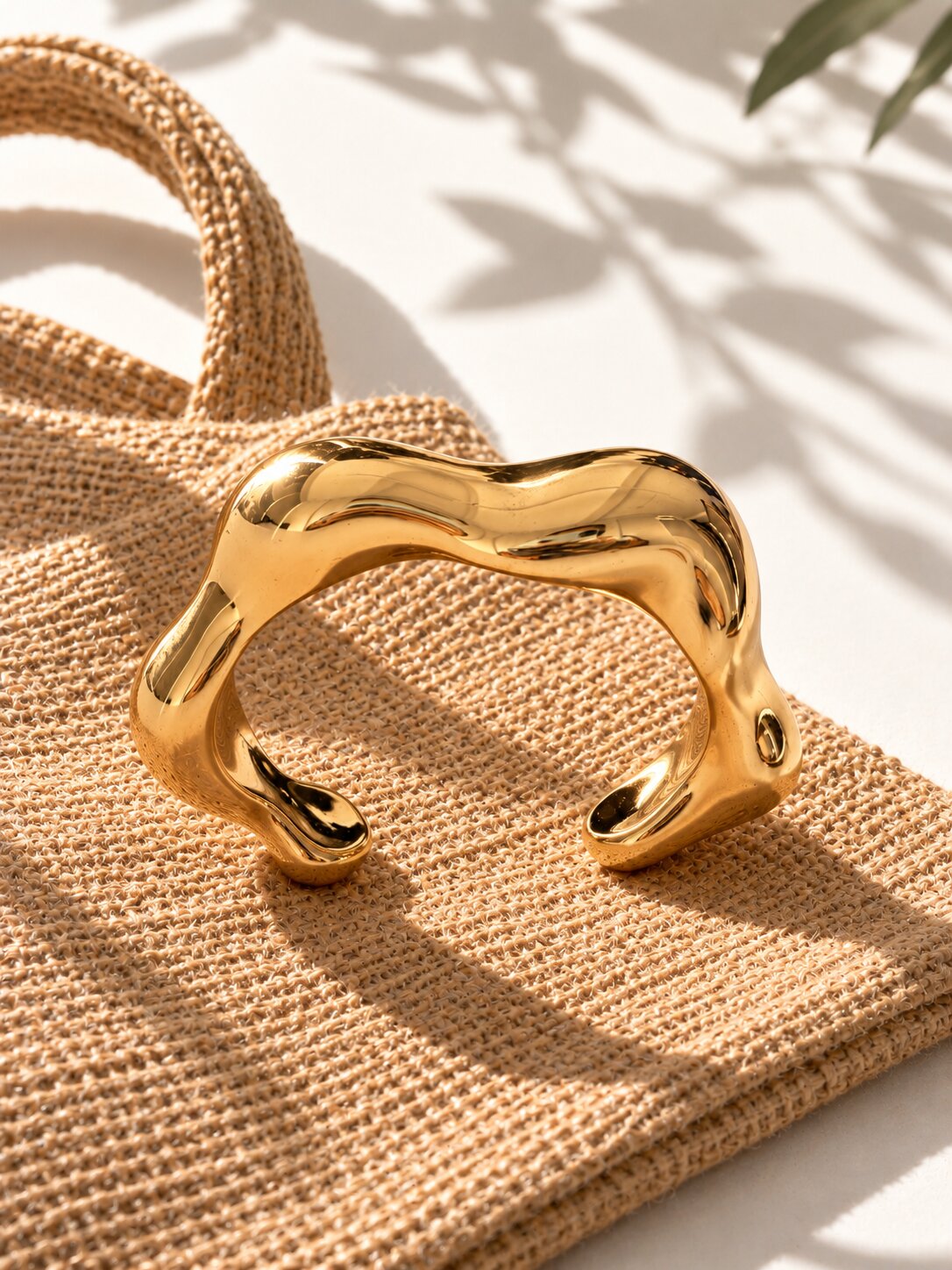 Sculpted Gold-Tone Cuff Bracelet
