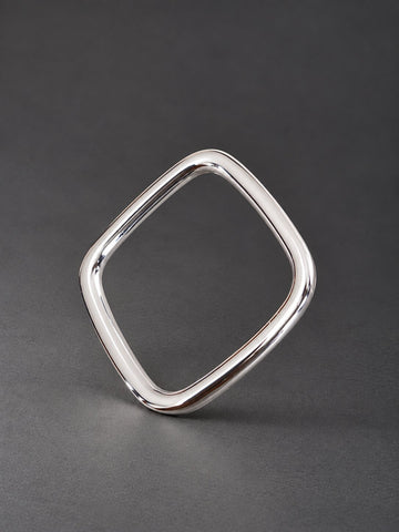 Smooth Silver-Tone Bracelet