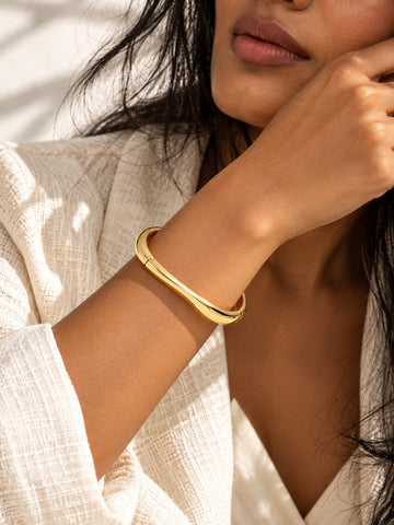 Sleek Gold-Tone Bracelet