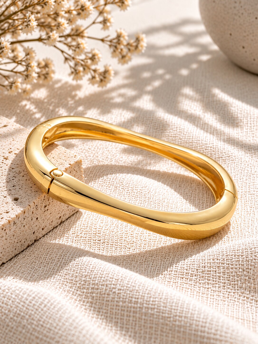 Sleek Gold-Tone Bracelet