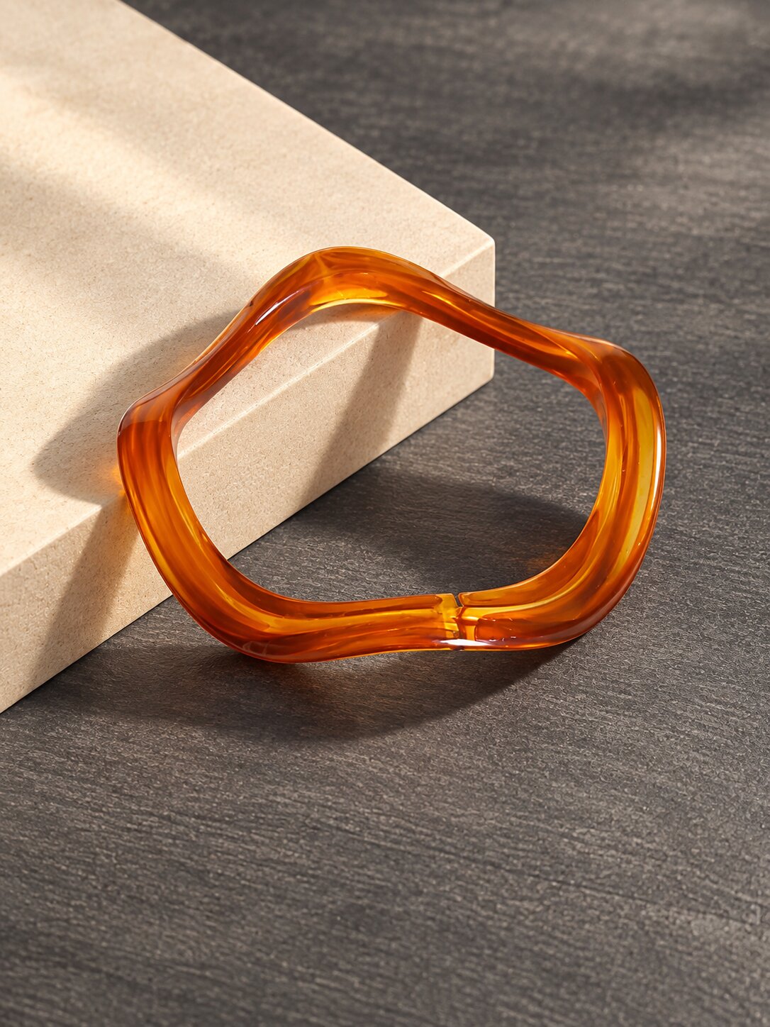 Amber Wave Resin Bangle