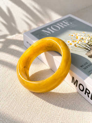 Yellow Sunshine Resin Bangle