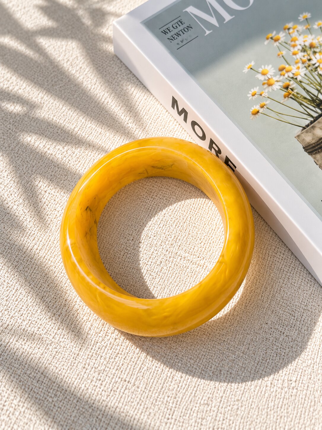 Yellow Sunshine Resin Bangle