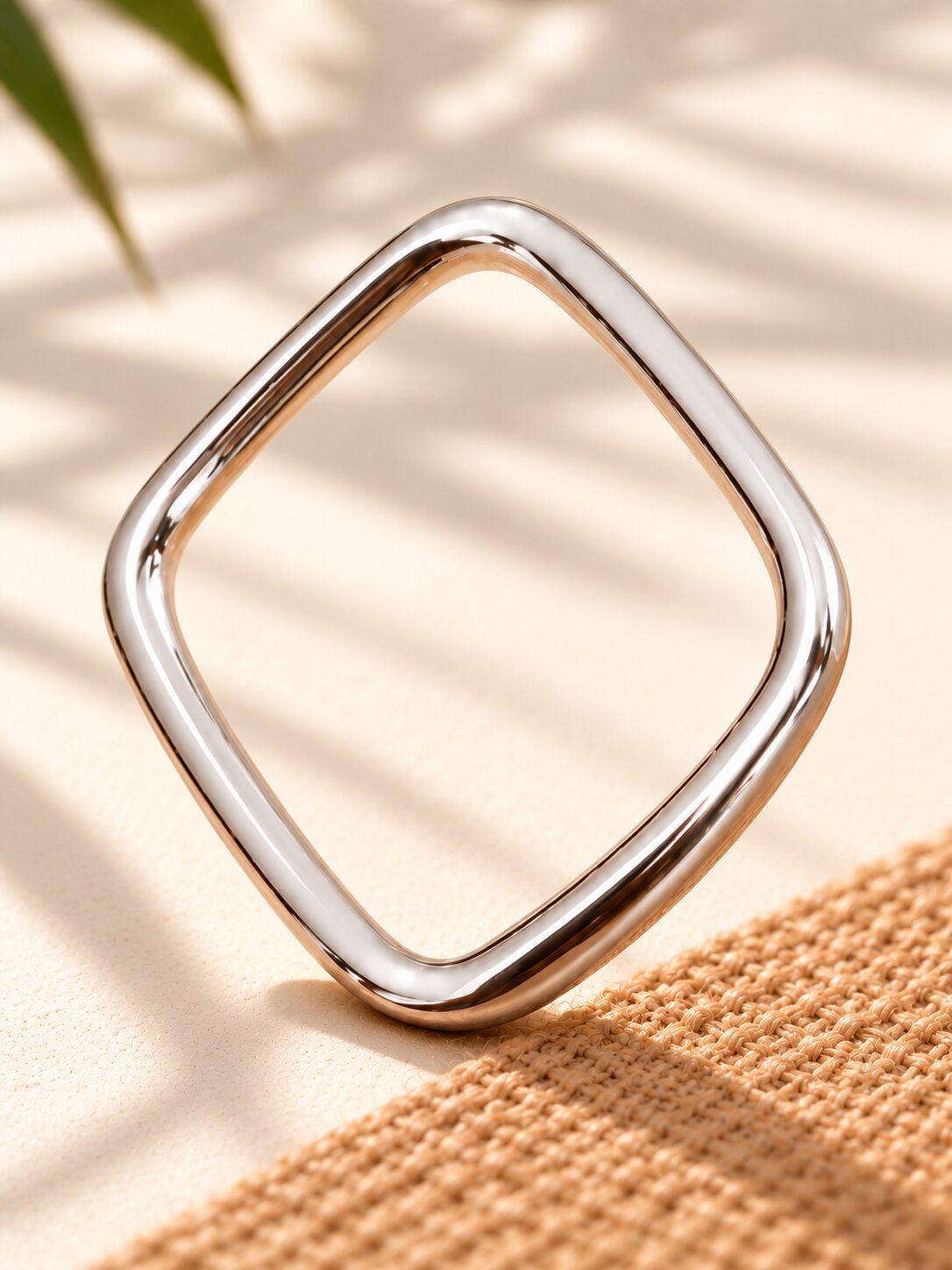 Smooth Silver-Tone Bracelet