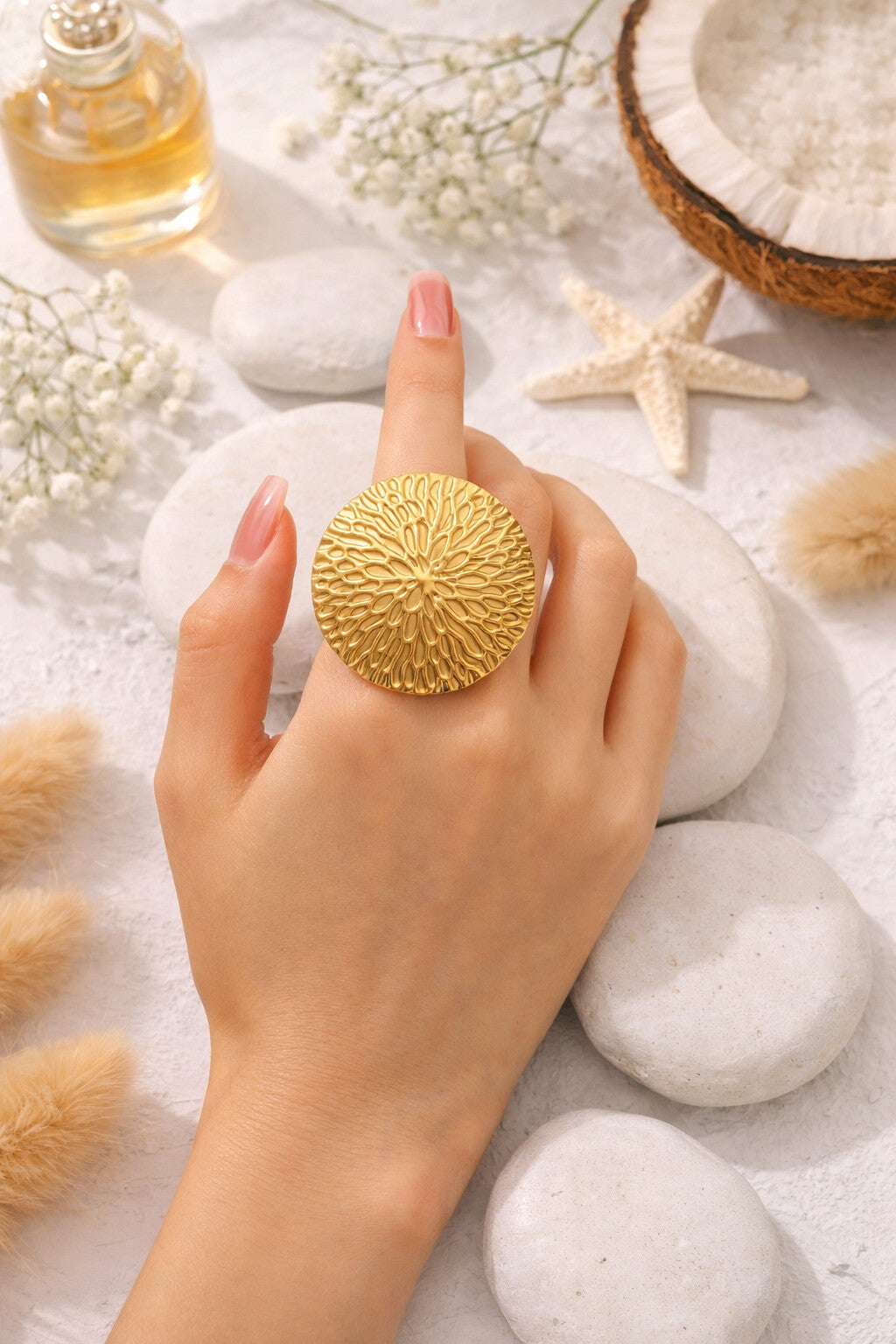 Niska Bintage Style Simple Style Waterproof Non Tarnish Open Rings